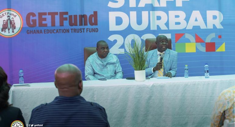 GETFUND ADMINISTRATOR MEETS WITH STAFF
