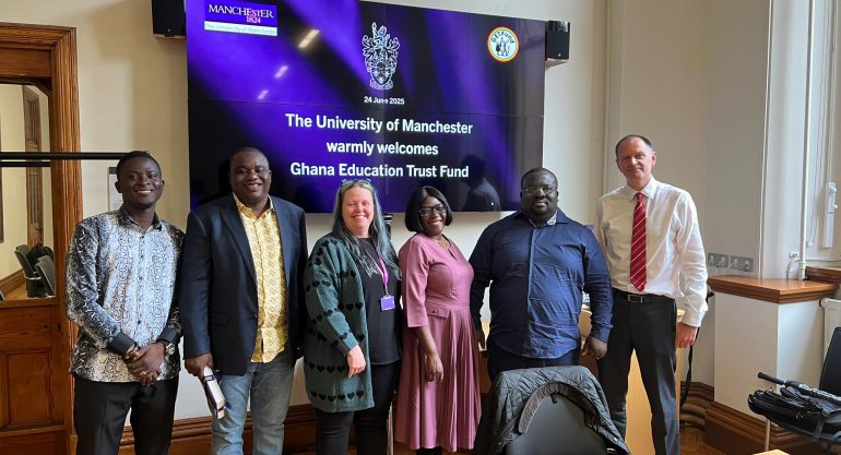 Strengthening Educational Ties: GETFund Monitors Scholars in UK